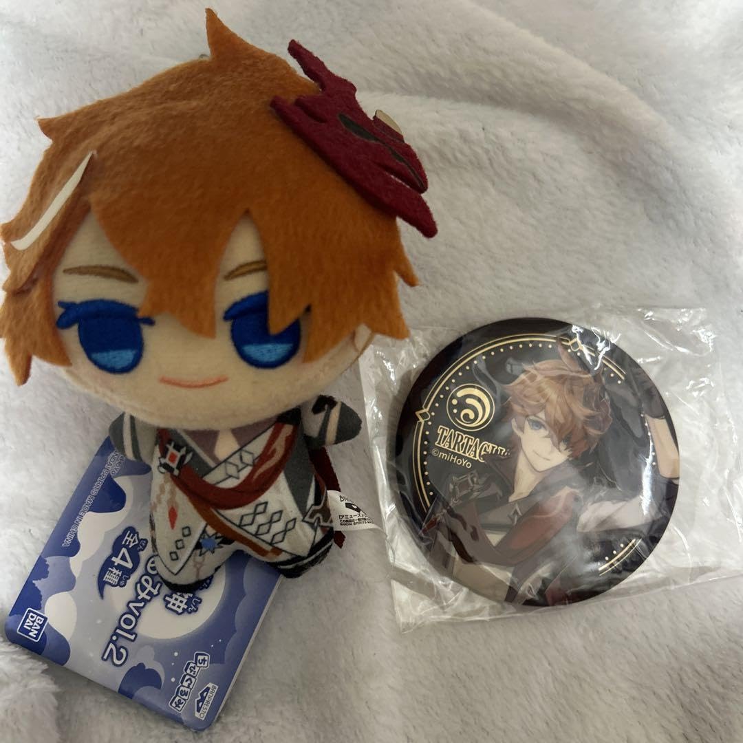 タルタリヤ 原神 ちびぐるみ 缶バッジ